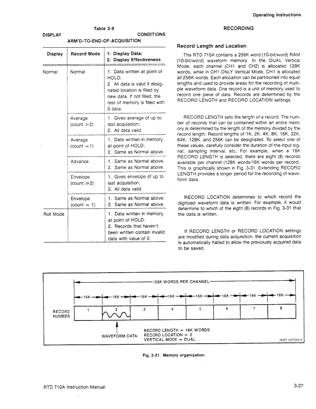 Tektronix RTD 710A manual 