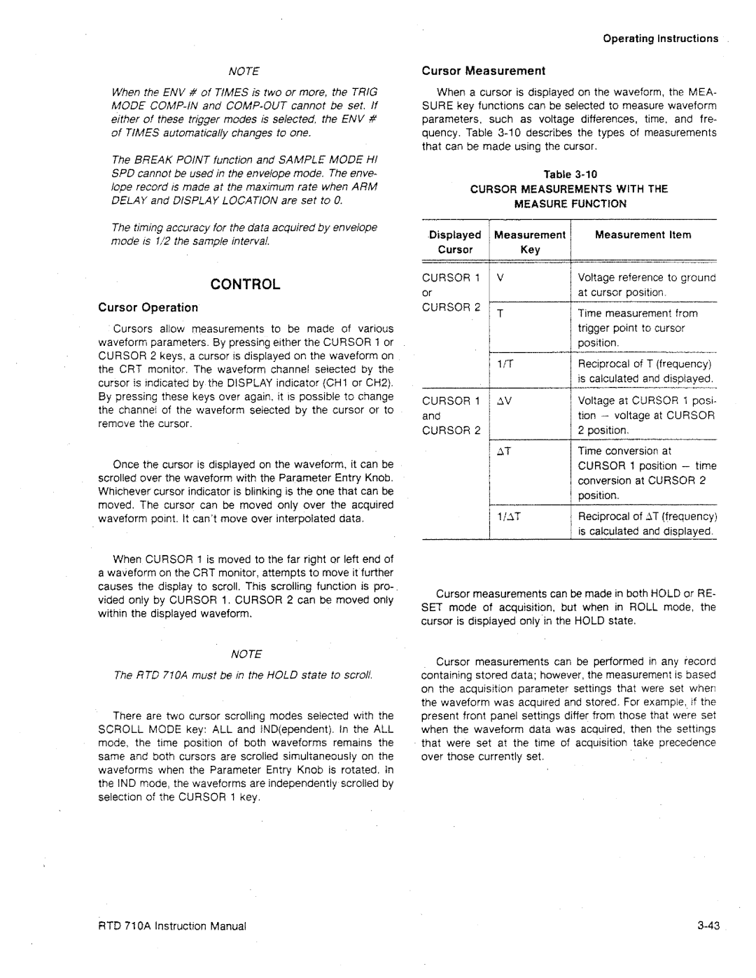 Tektronix RTD 710A manual 