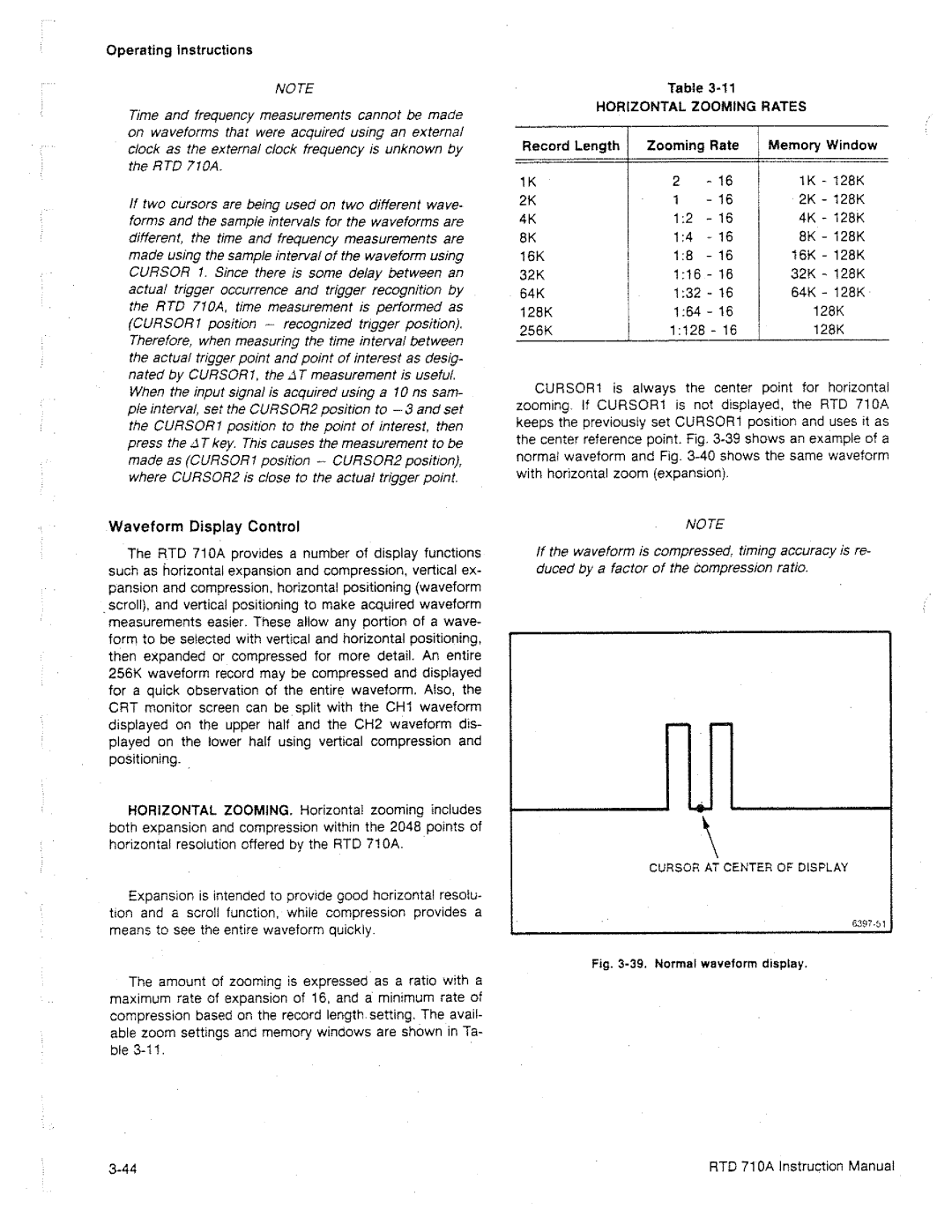 Tektronix RTD 710A manual 