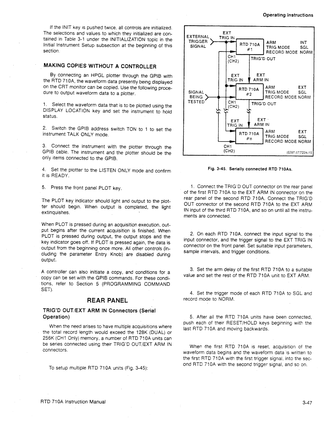 Tektronix RTD 710A manual 
