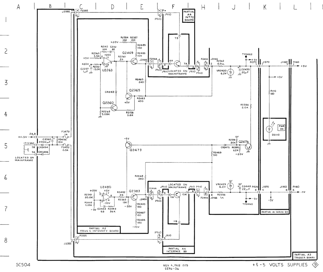 Tektronix SC 504 manual 