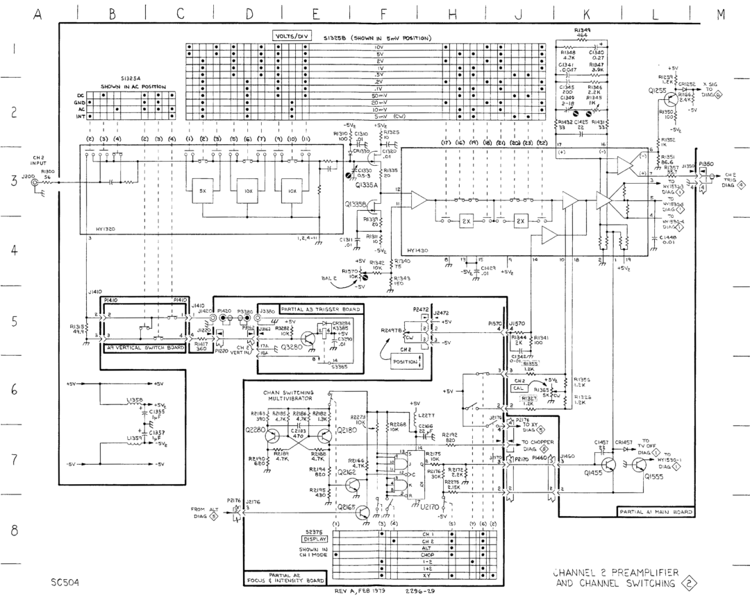 Tektronix SC 504 manual 