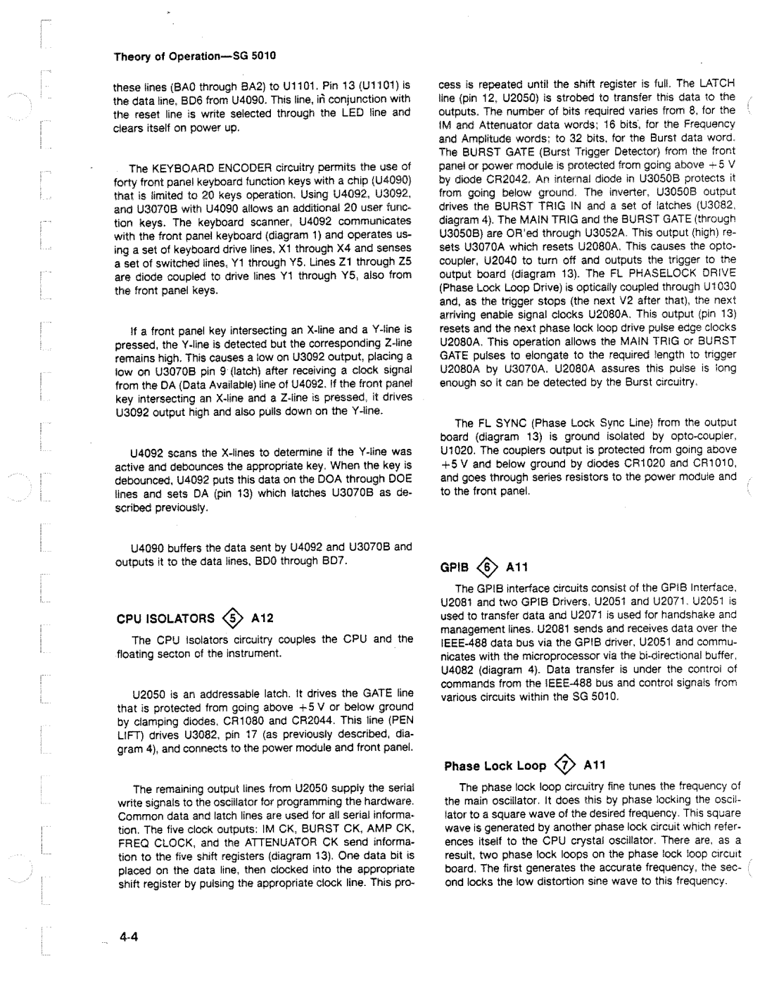 Tektronix SG 5010 manual 