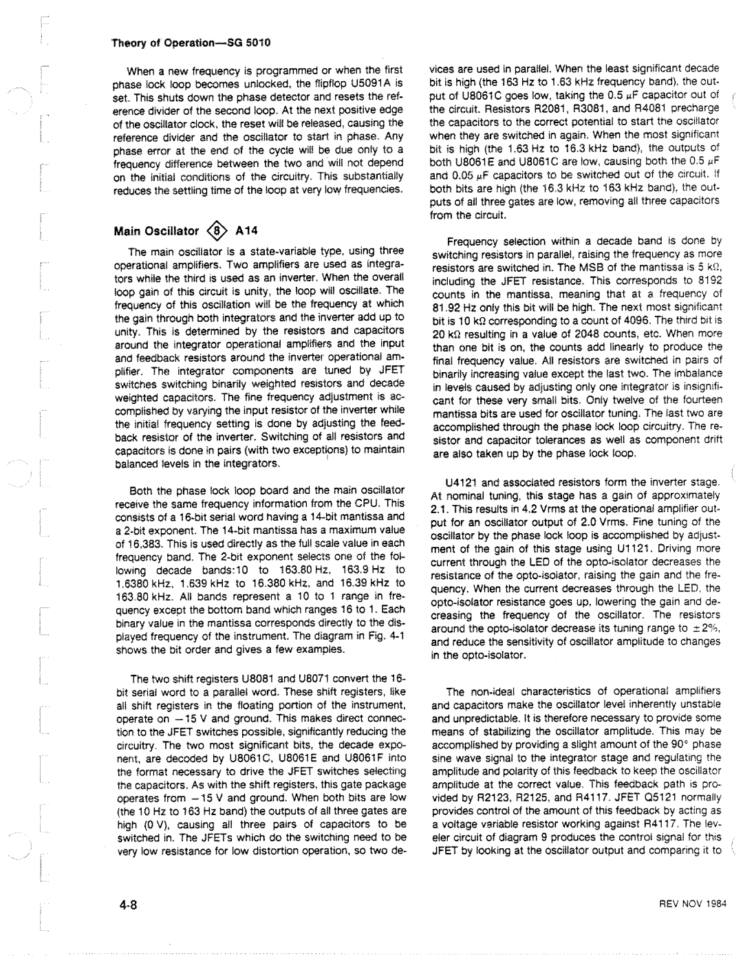 Tektronix SG 5010 manual 