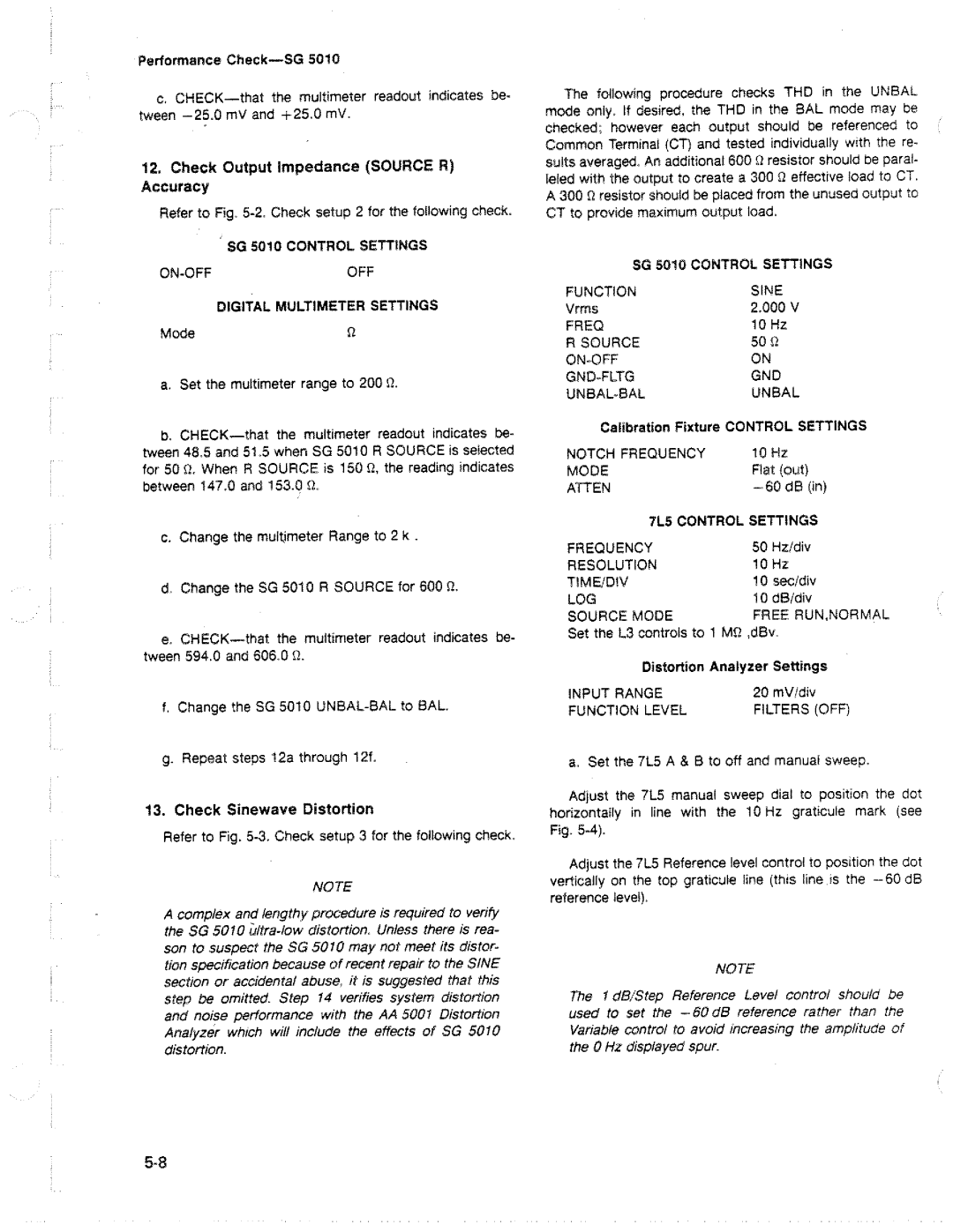 Tektronix SG 5010 manual 