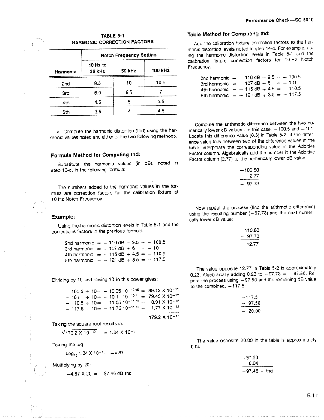 Tektronix SG 5010 manual 