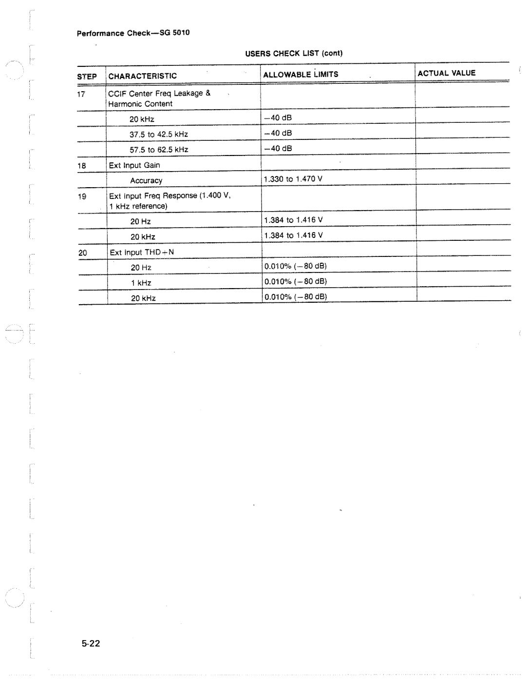 Tektronix SG 5010 manual 