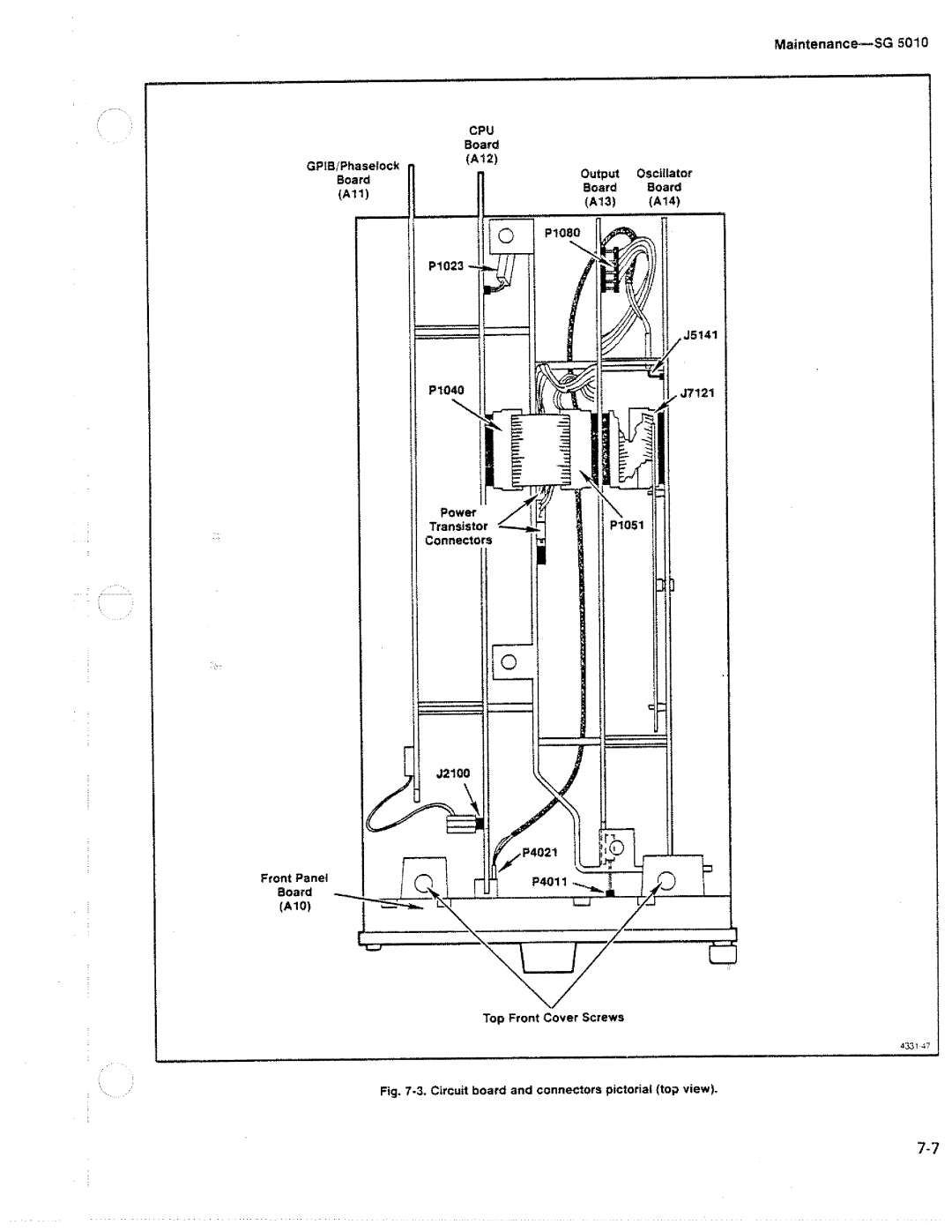 Tektronix SG 5010 manual 