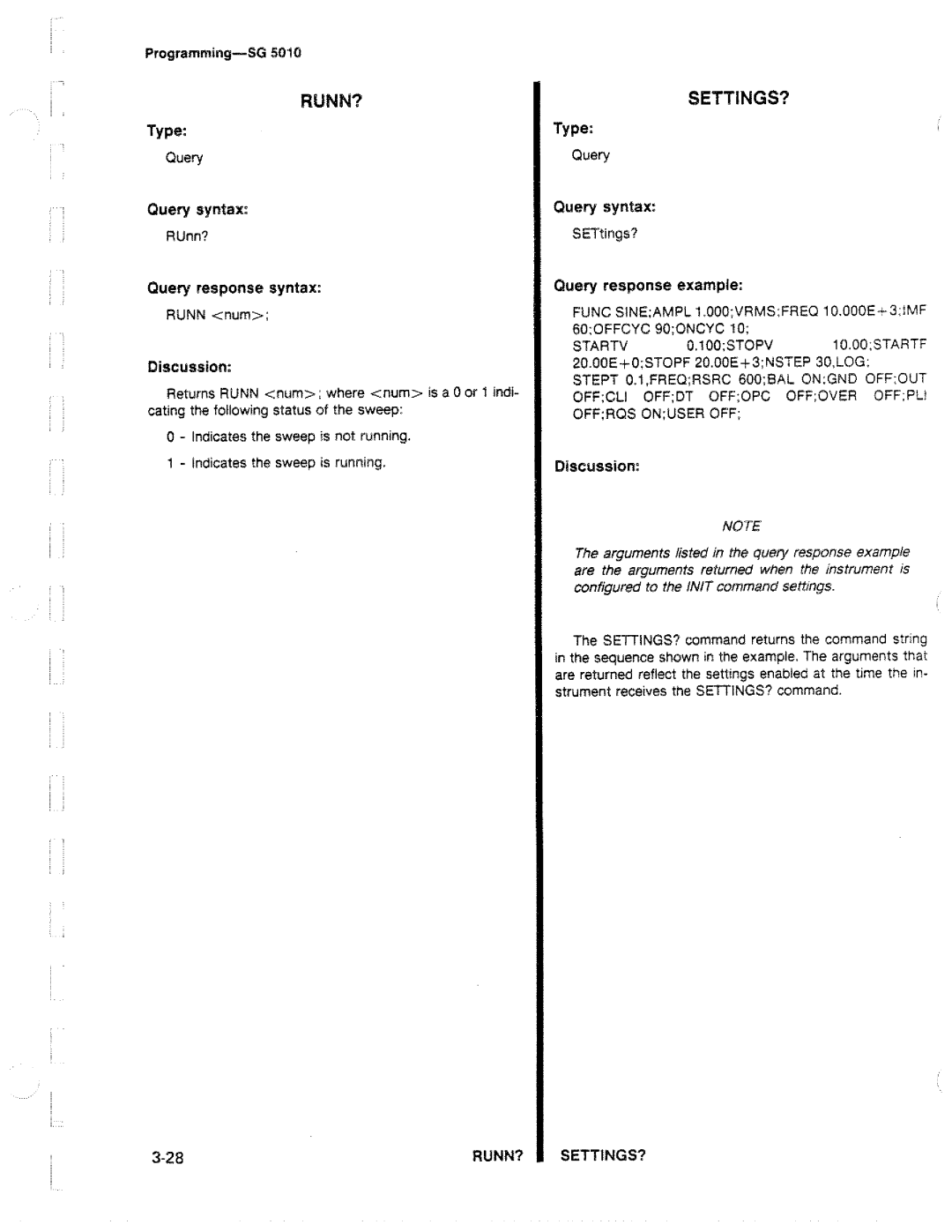 Tektronix SG 5010 manual 