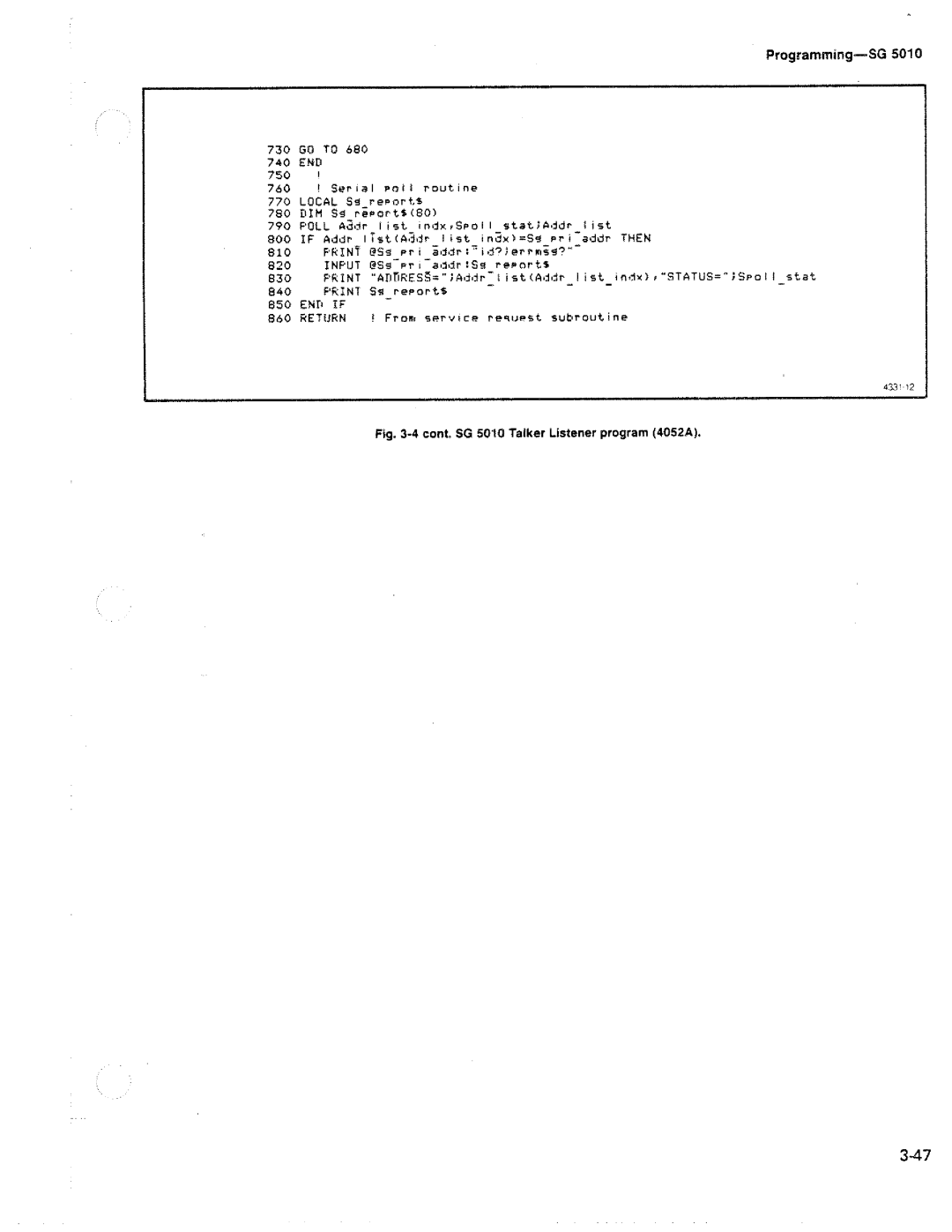 Tektronix SG 5010 manual 