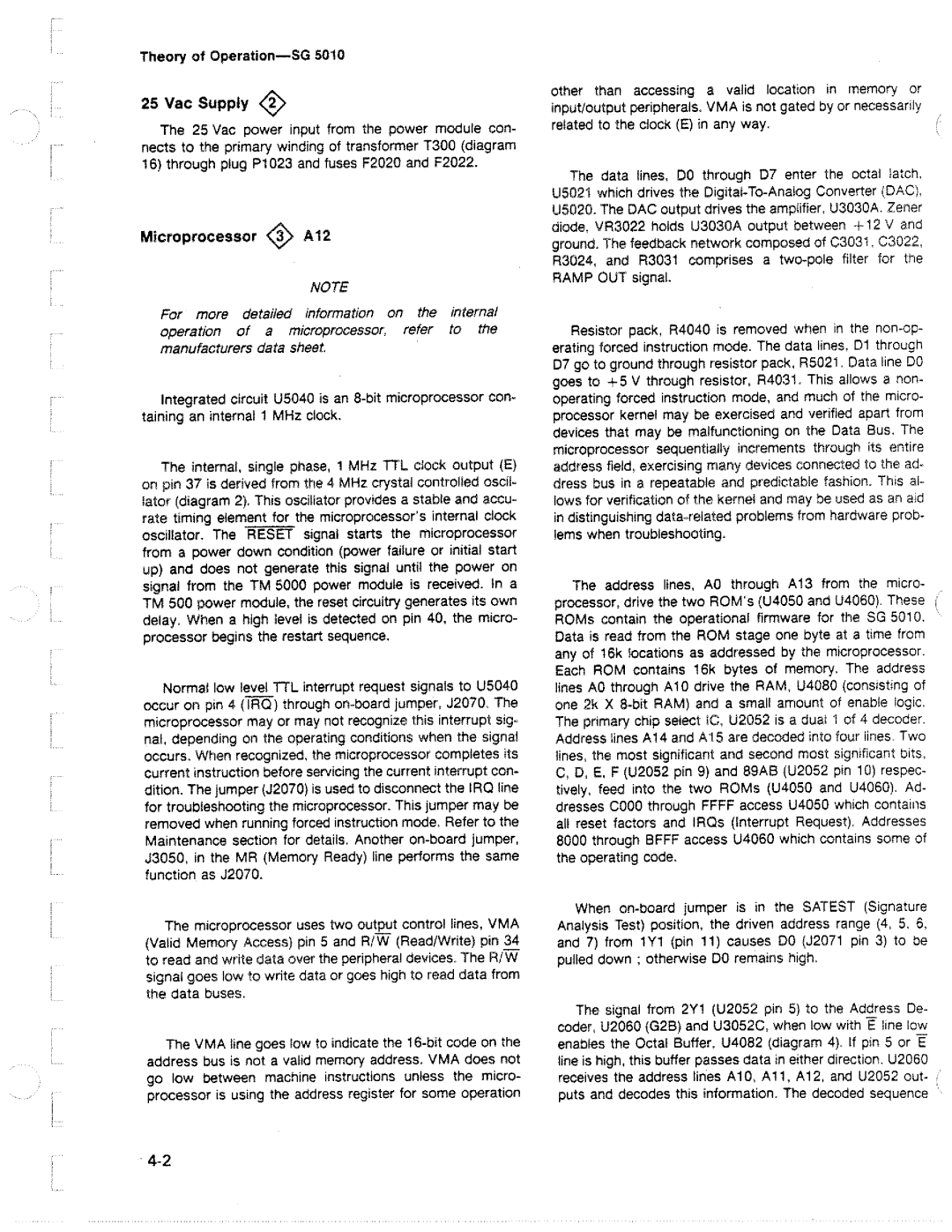 Tektronix SG 5010 manual 