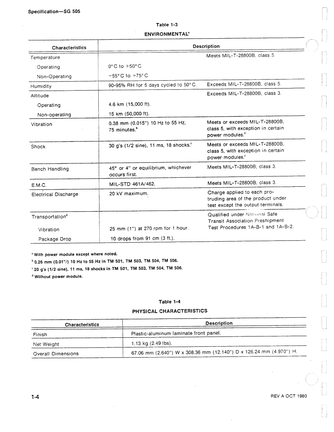 Tektronix SG 505 manual 