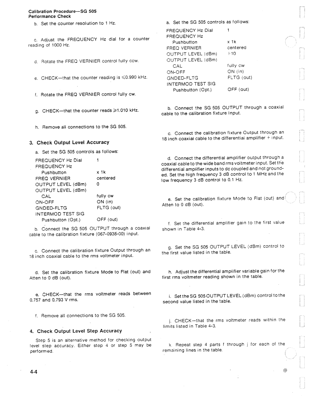 Tektronix SG 505 manual 