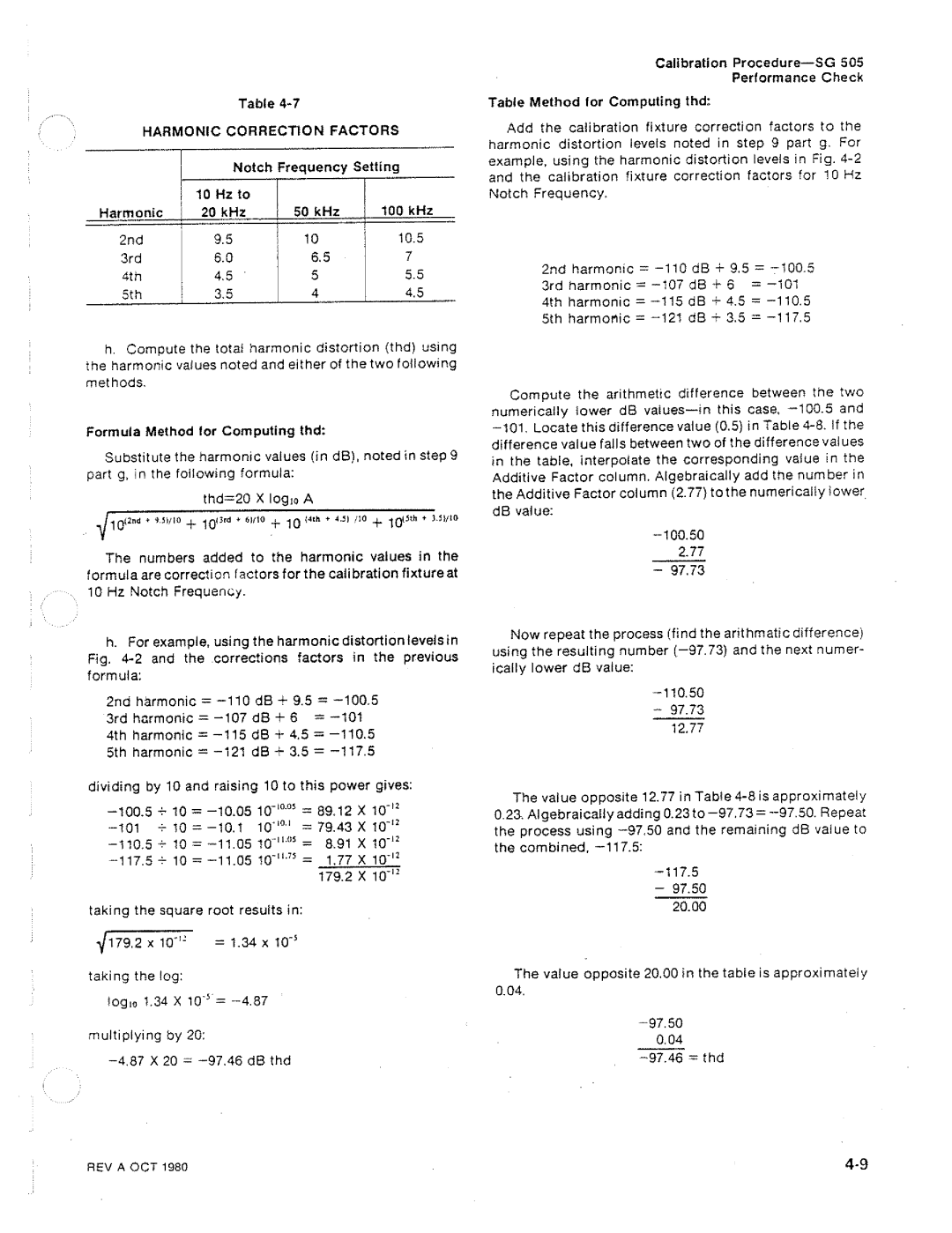 Tektronix SG 505 manual 