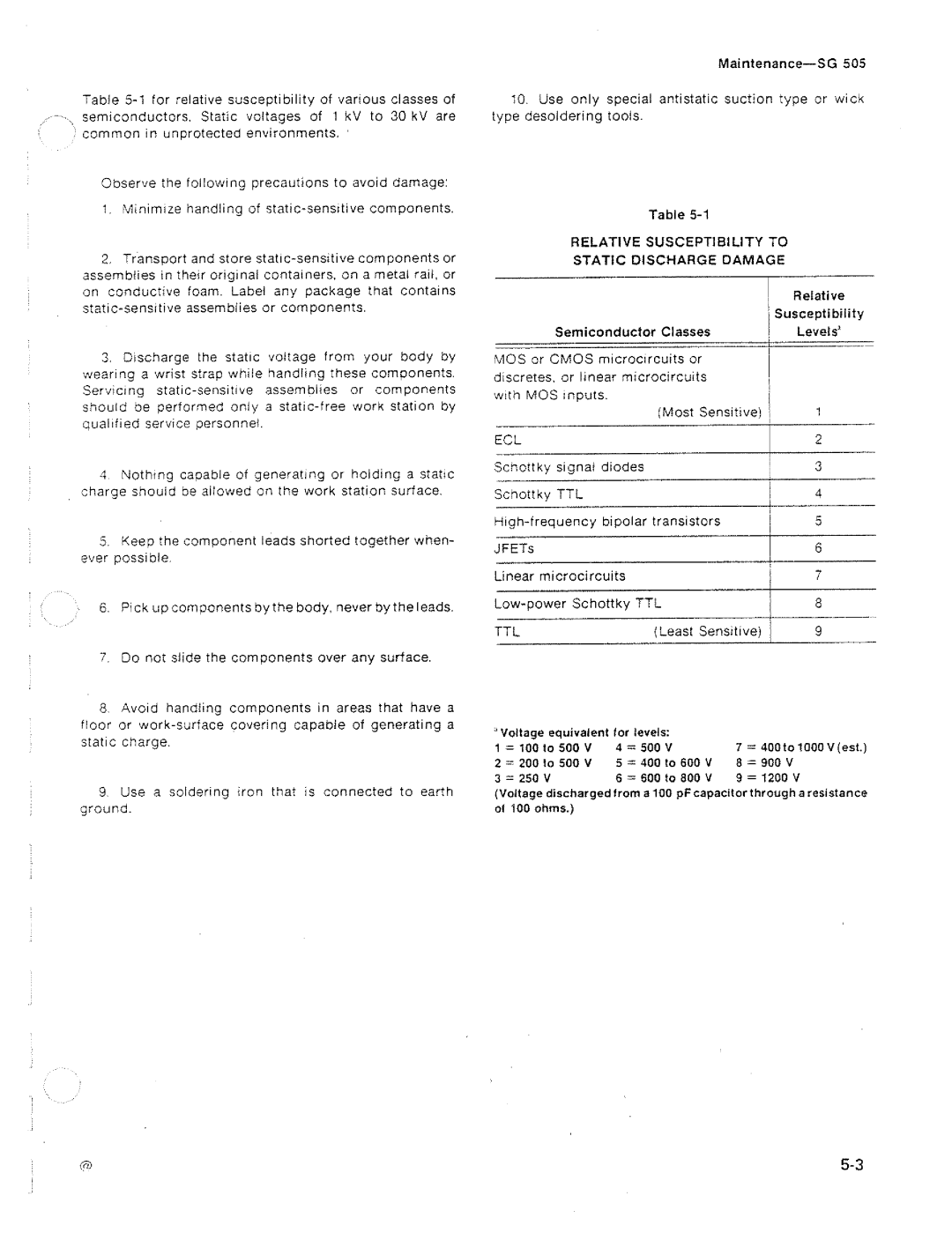 Tektronix SG 505 manual 