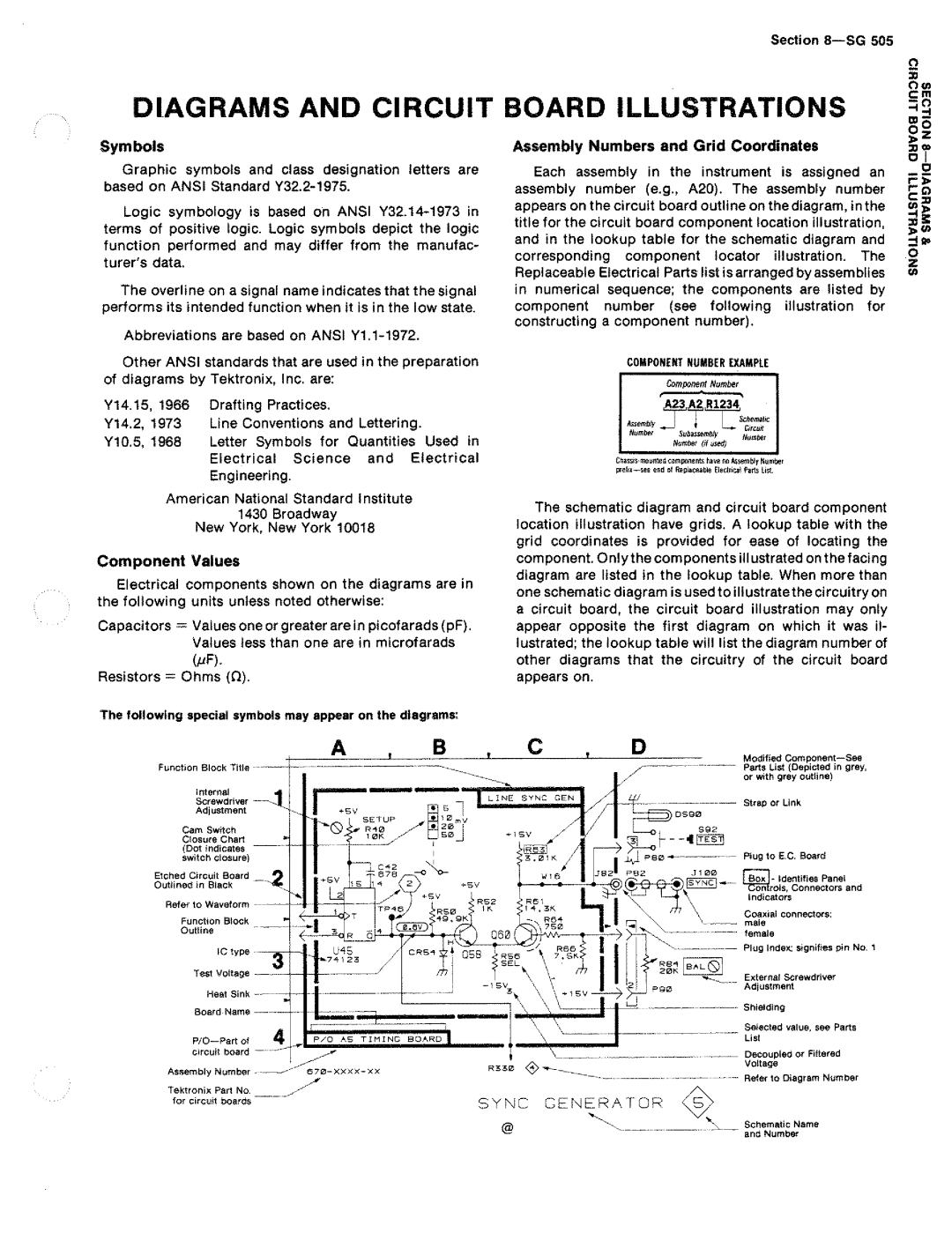 Tektronix SG 505 manual 