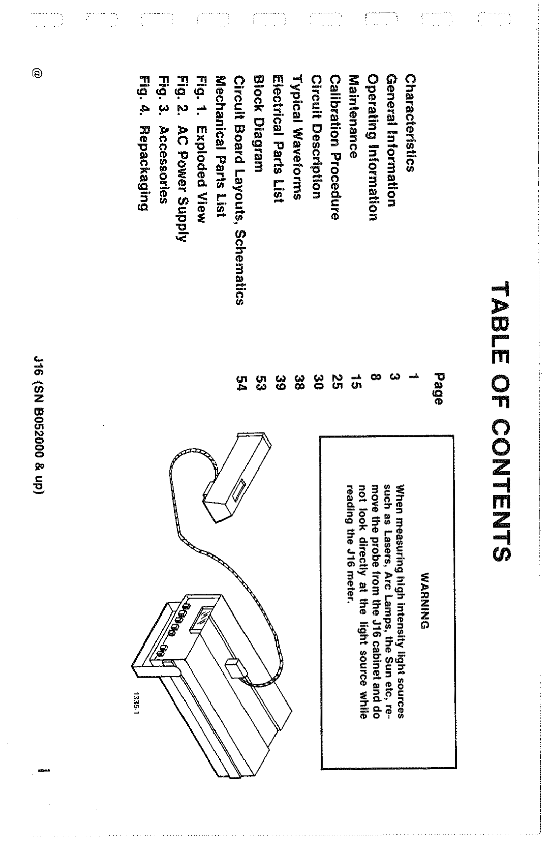 Tektronix SN B052000 manual 