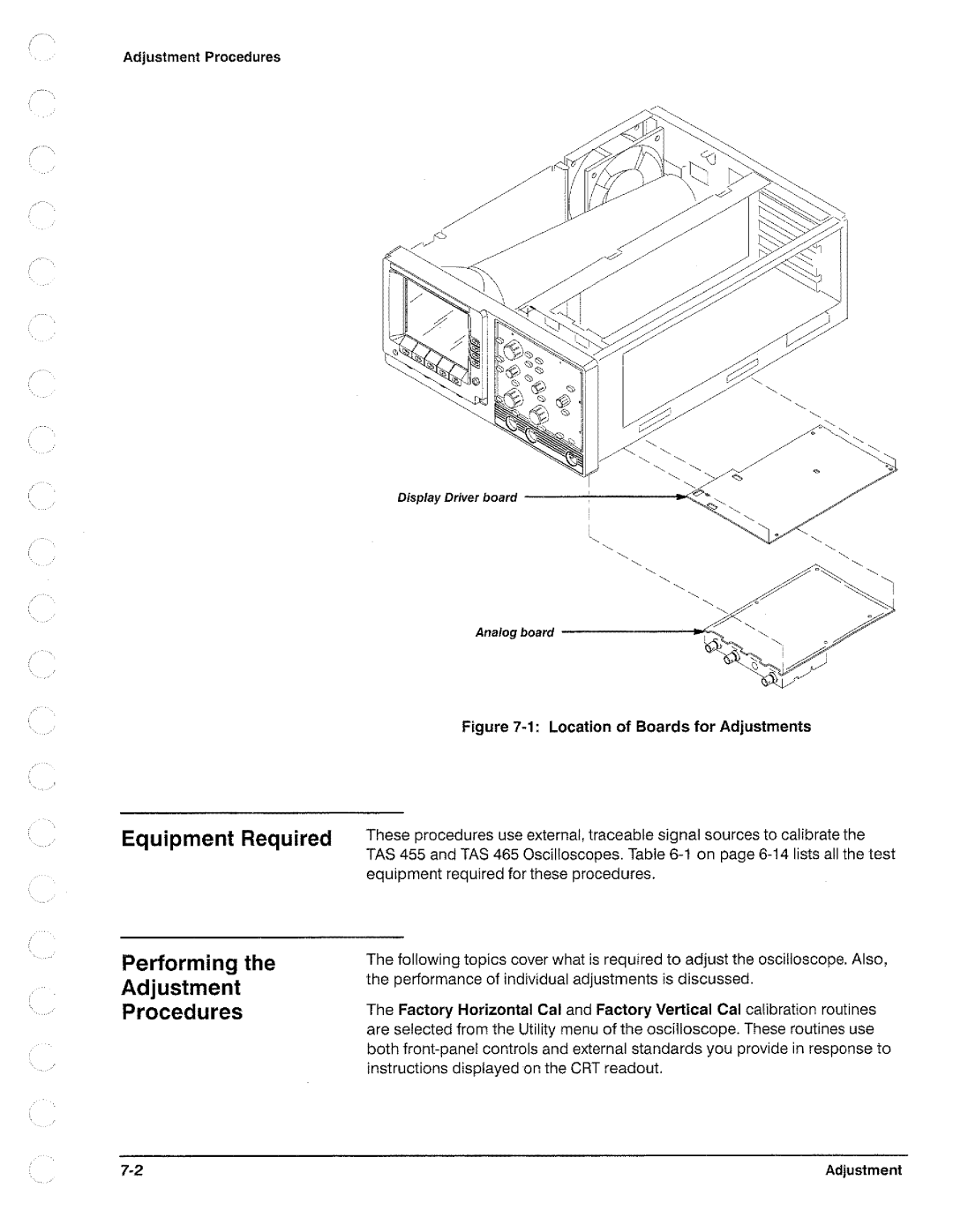 Tektronix TAS 455, TAS  465 manual 