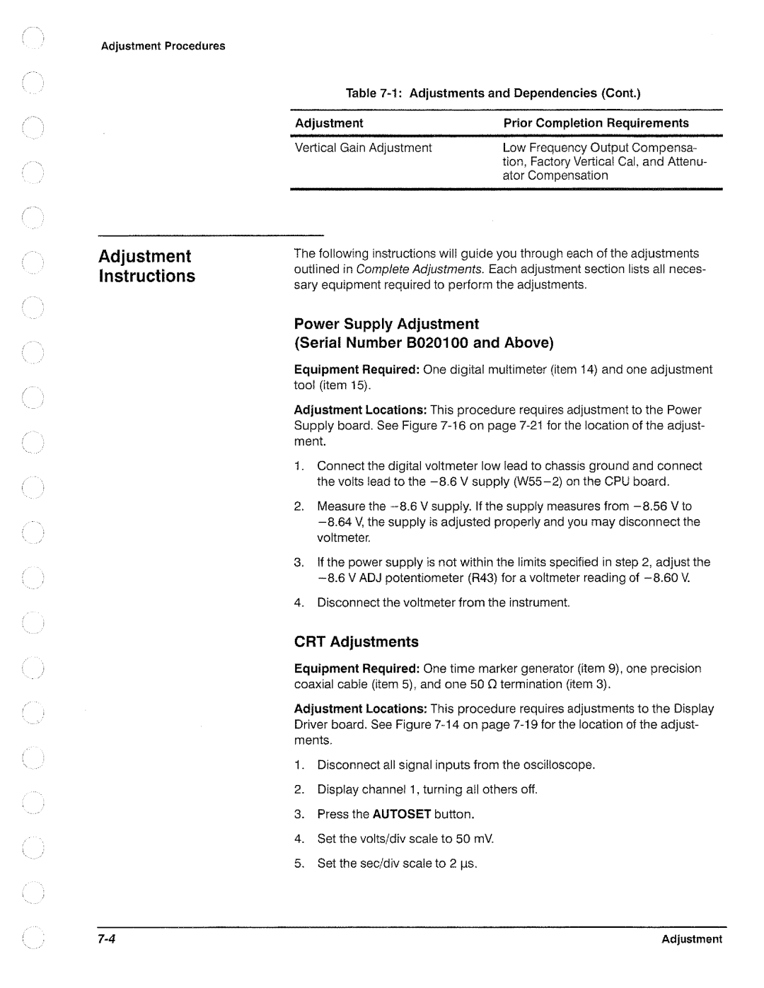 Tektronix TAS 455, TAS  465 manual 