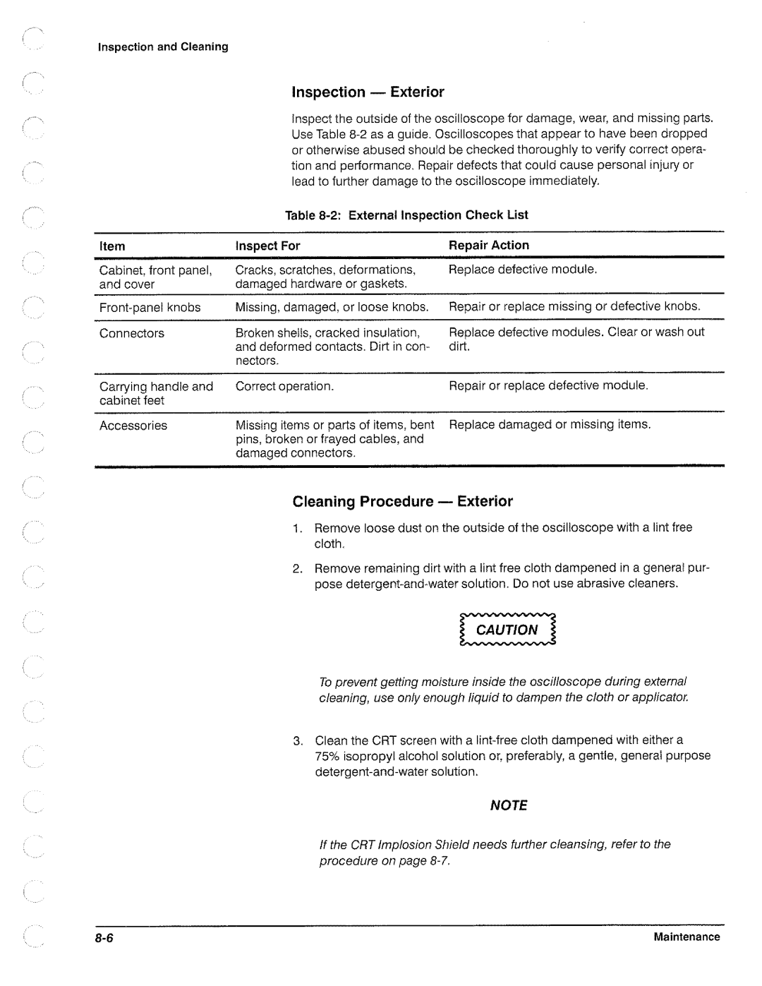 Tektronix TAS 455, TAS  465 manual 