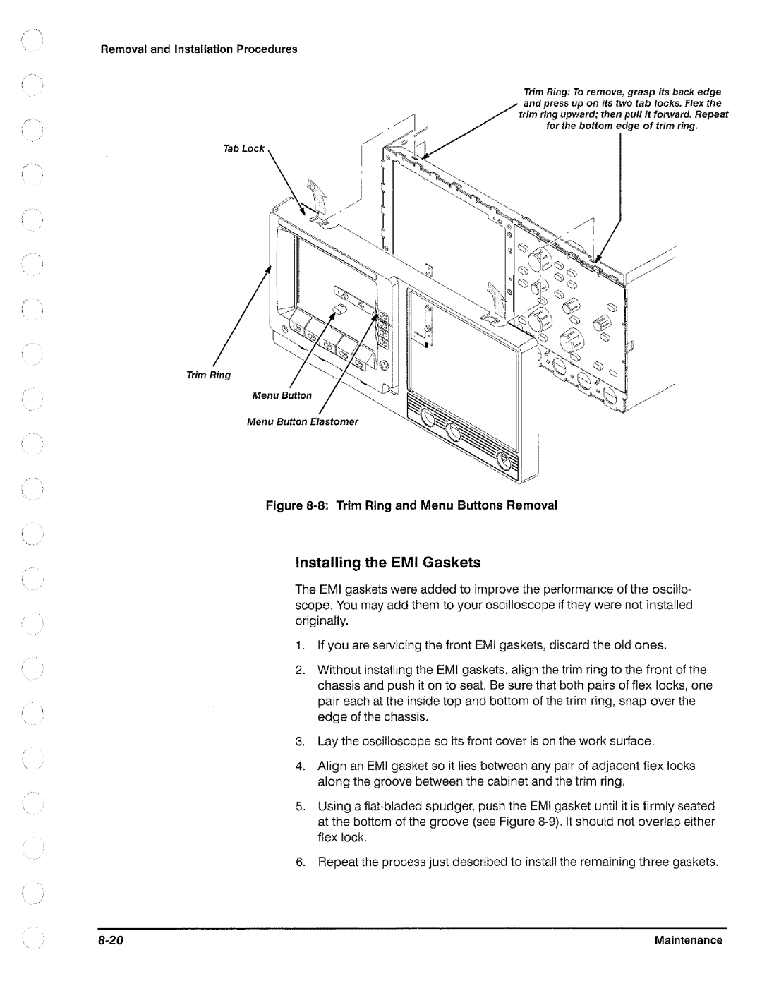 Tektronix TAS 455, TAS  465 manual 