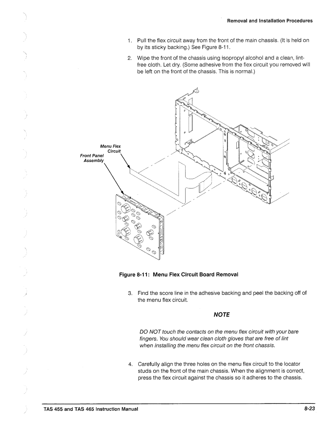 Tektronix TAS  465, TAS 455 manual 