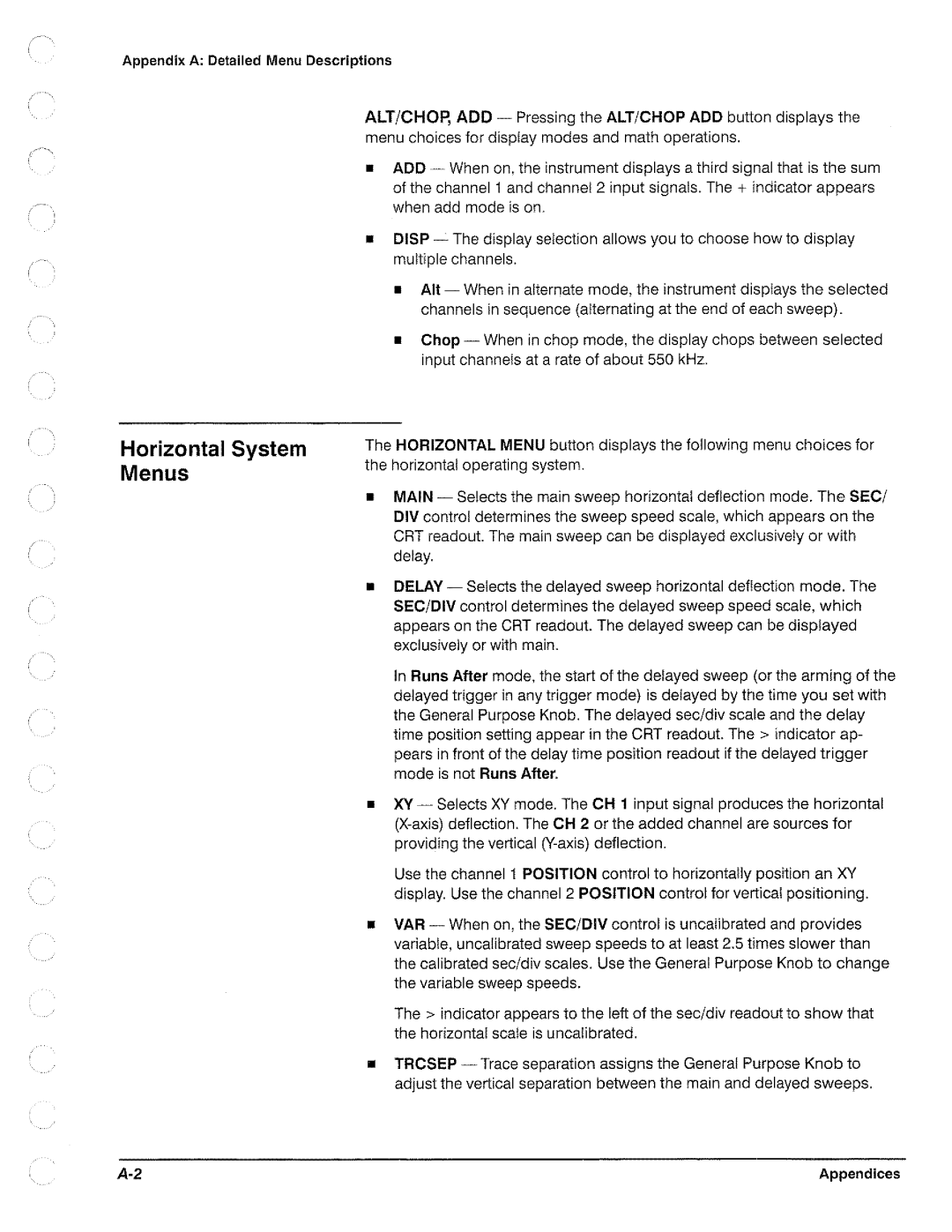 Tektronix TAS 455, TAS  465 manual 