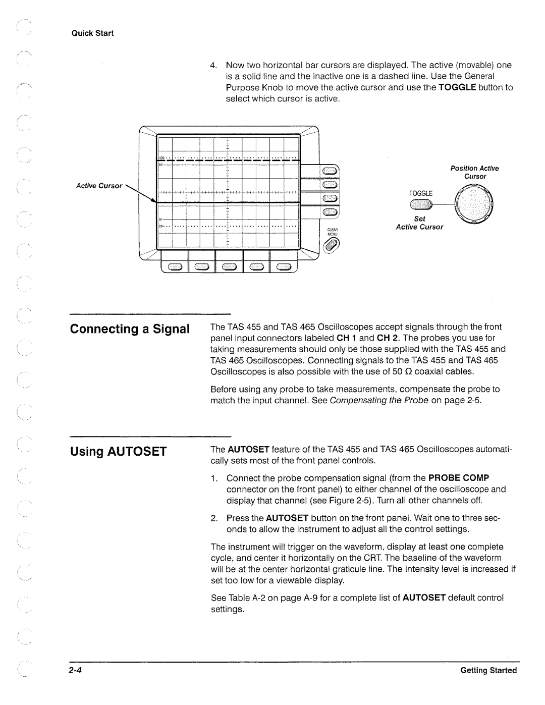 Tektronix TAS 455, TAS  465 manual 