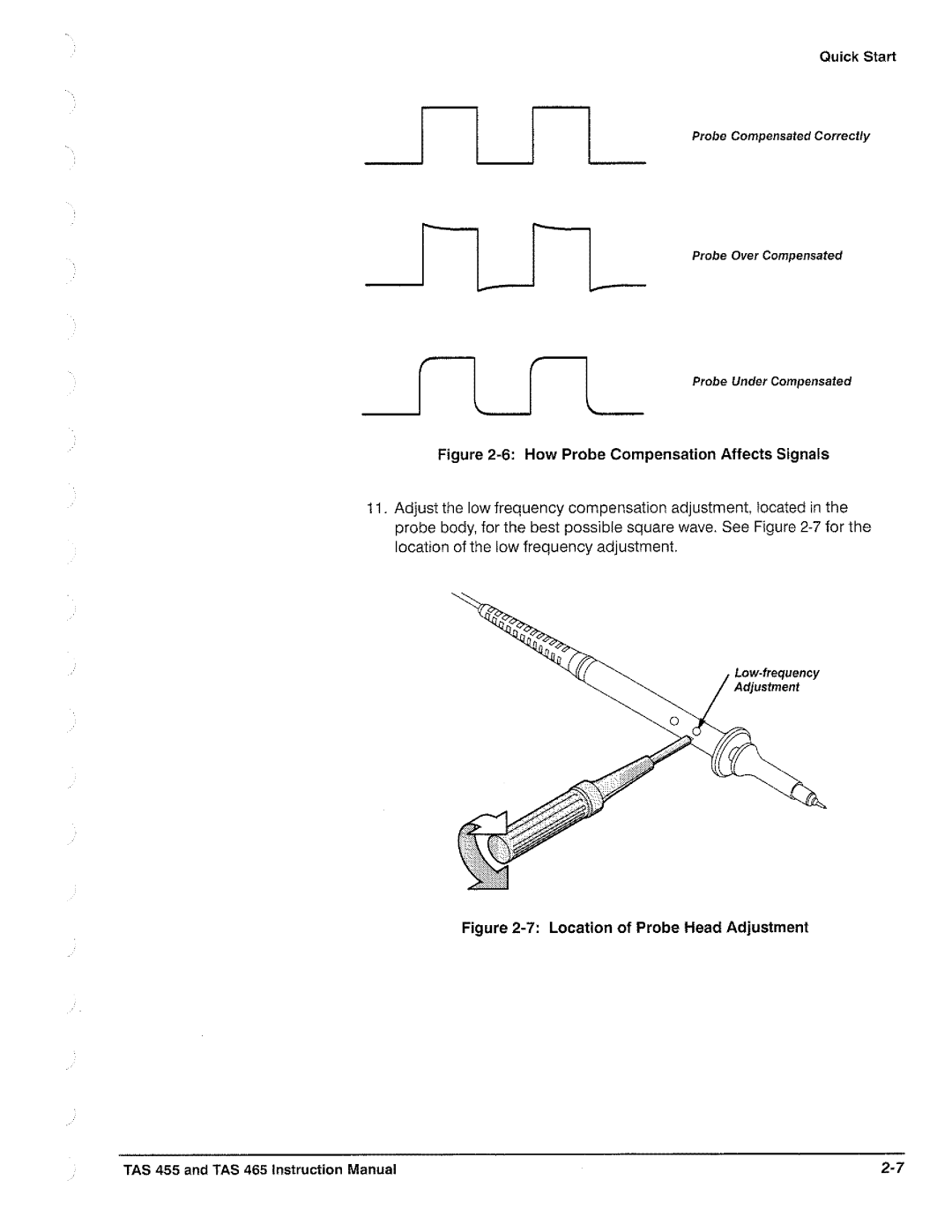 Tektronix TAS  465, TAS 455 manual 