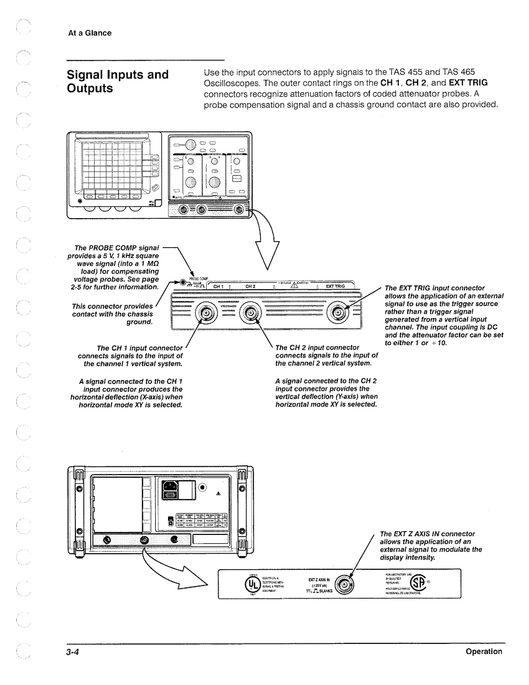 Tektronix TAS 455, TAS  465 manual 