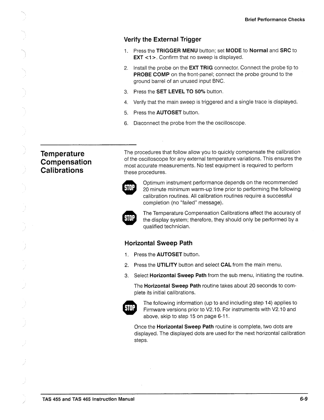 Tektronix TAS  465, TAS 455 manual 