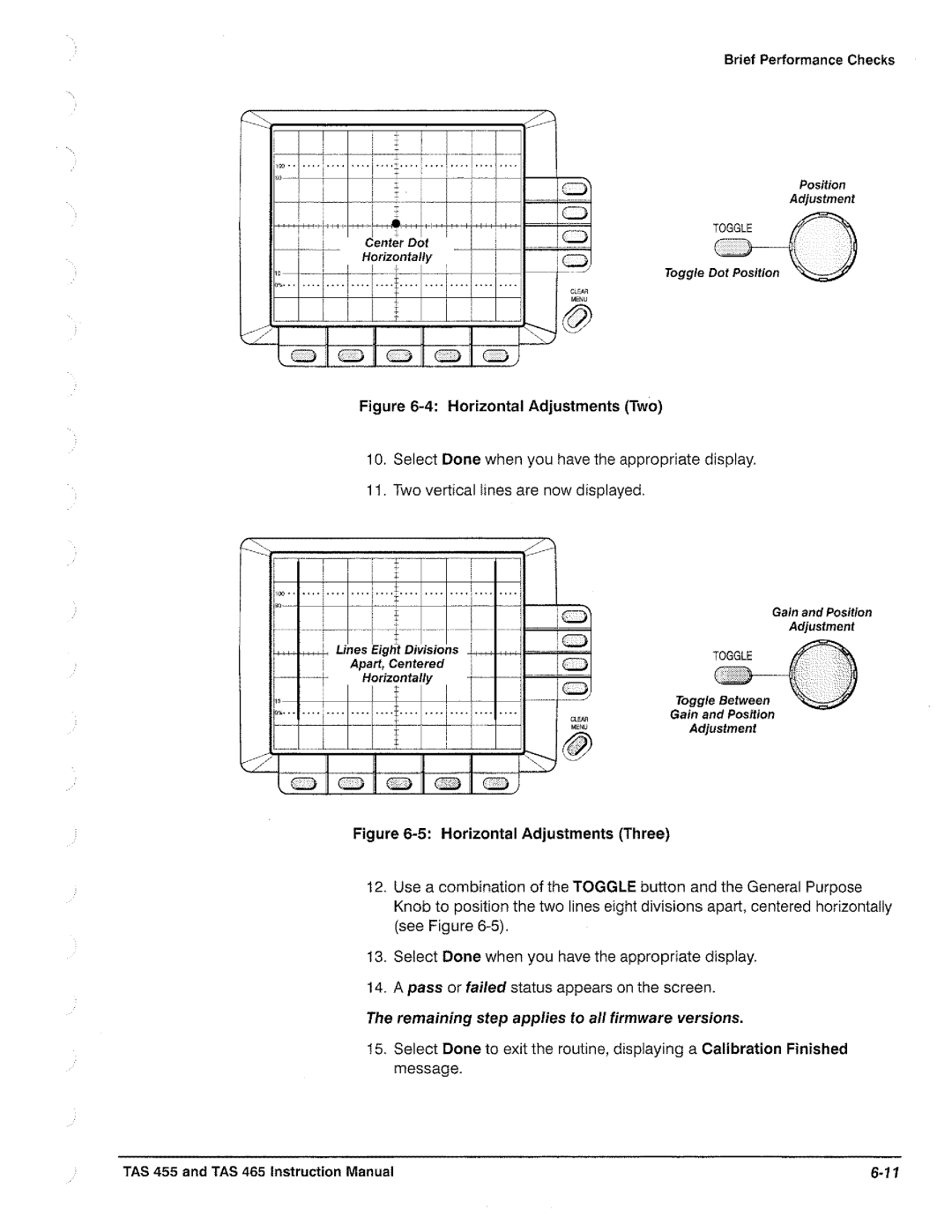 Tektronix TAS  465, TAS 455 manual 