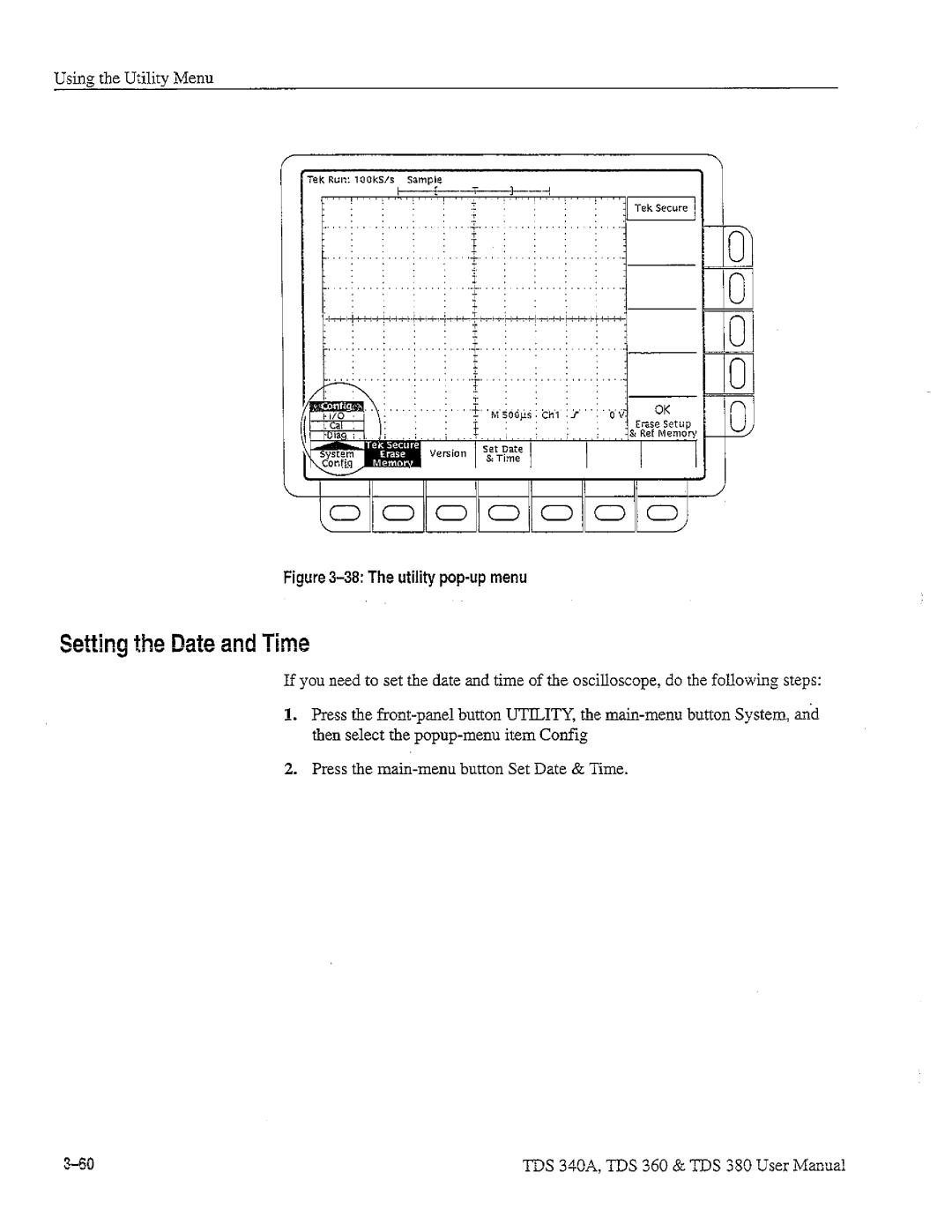 Tektronix TDS 380, TDS 360, TDS 340A manual 