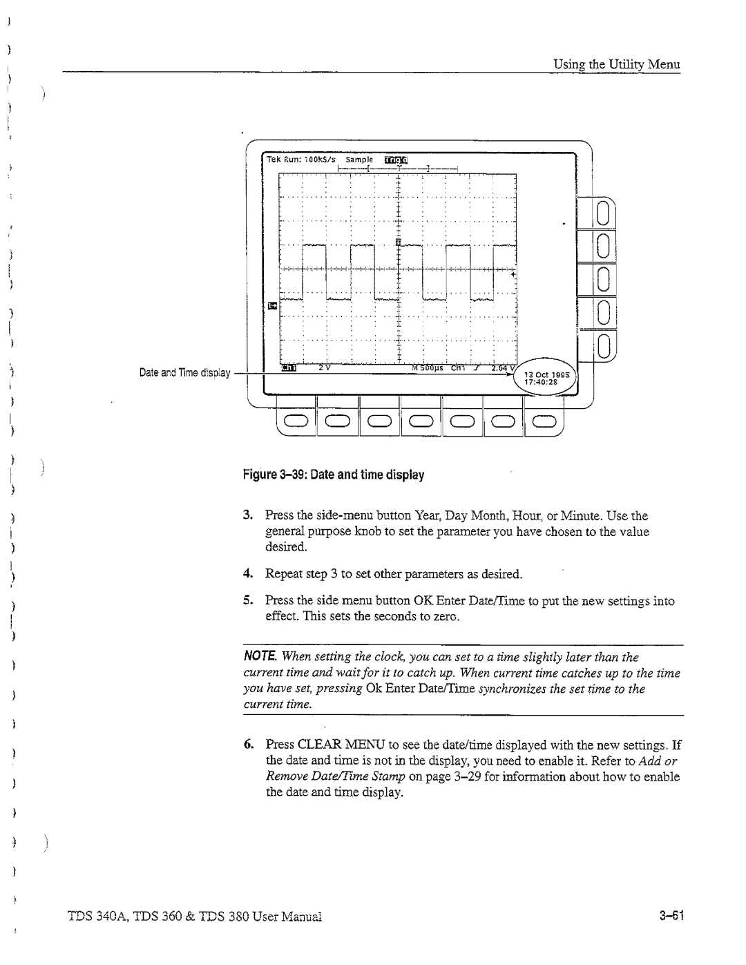 Tektronix TDS 360, TDS 380, TDS 340A manual 