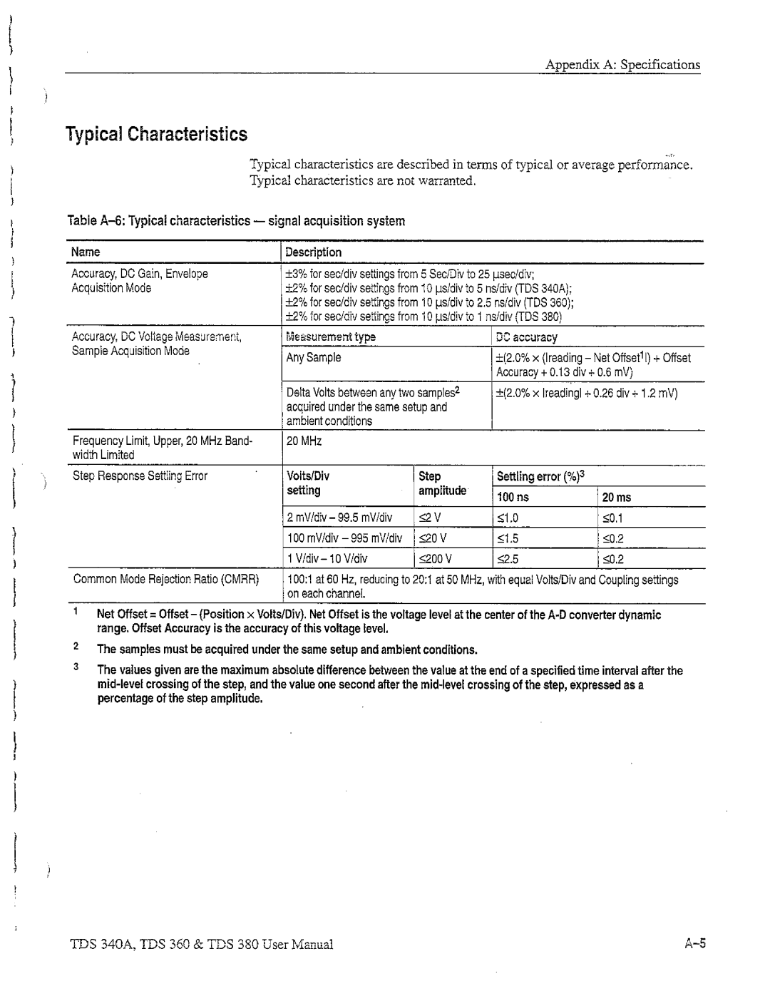 Tektronix TDS 360, TDS 380, TDS 340A manual 