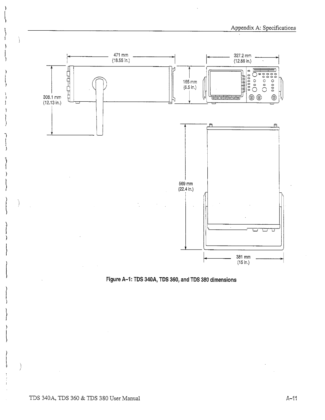 Tektronix TDS 360, TDS 380, TDS 340A manual 