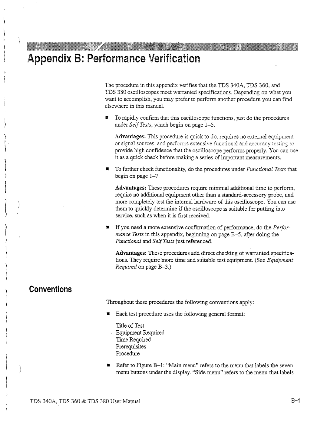 Tektronix TDS 380, TDS 360, TDS 340A manual 