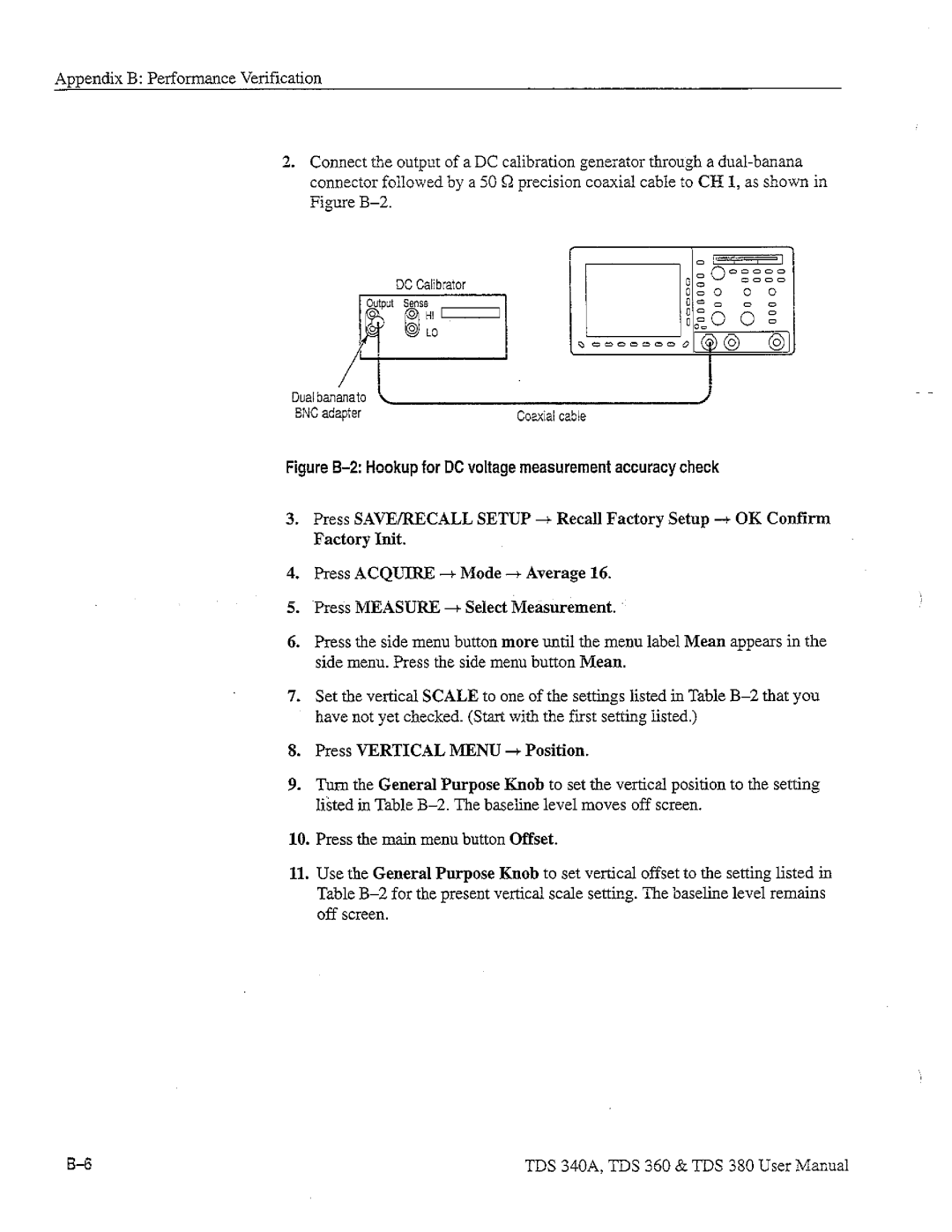 Tektronix TDS 340A, TDS 380, TDS 360 manual 