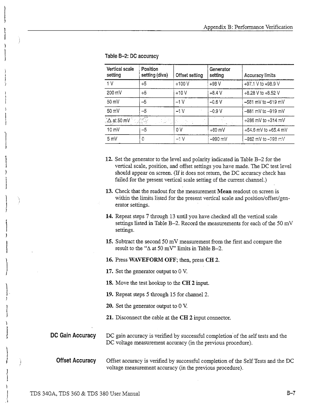 Tektronix TDS 380, TDS 360, TDS 340A manual 