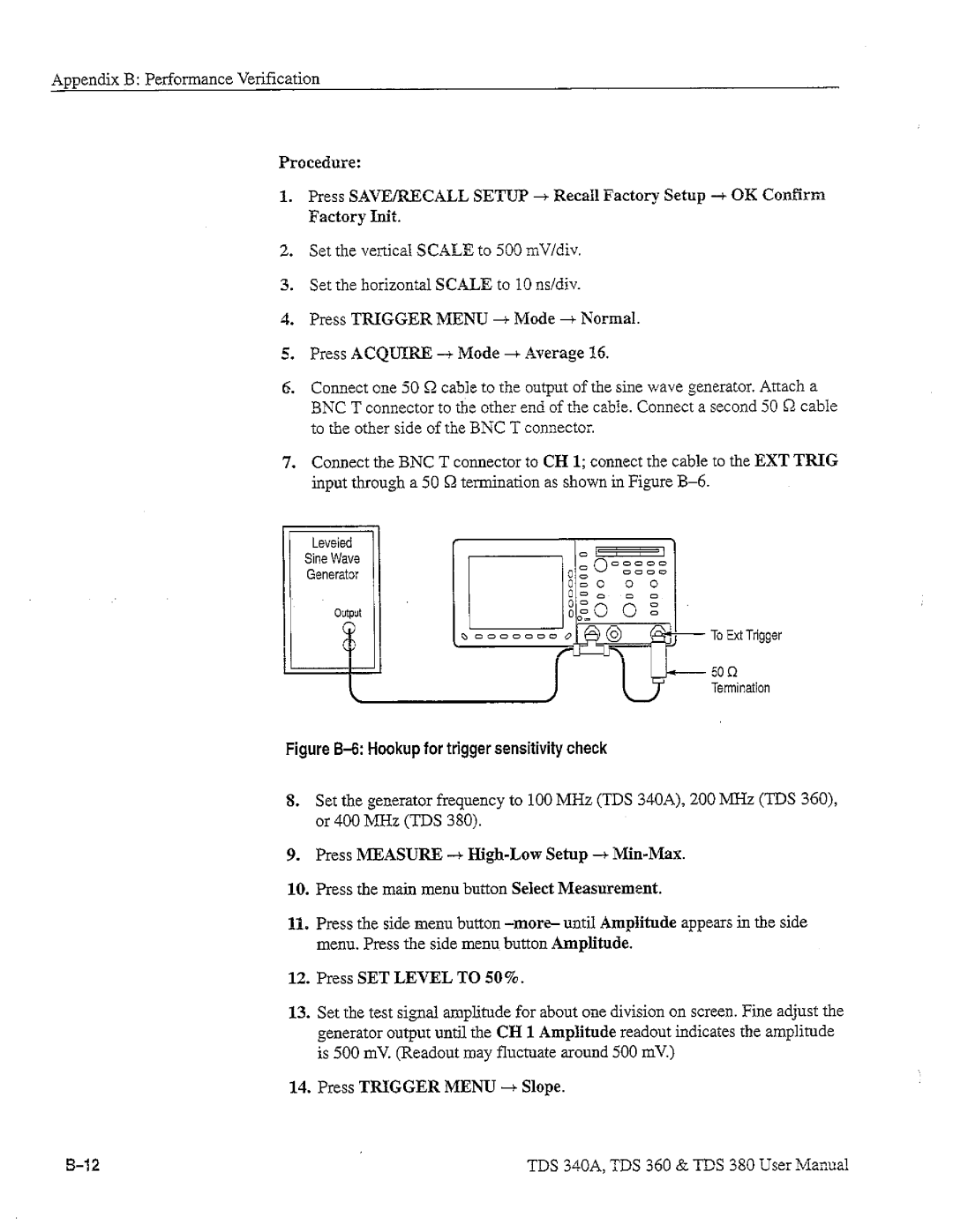 Tektronix TDS 340A, TDS 380, TDS 360 manual 