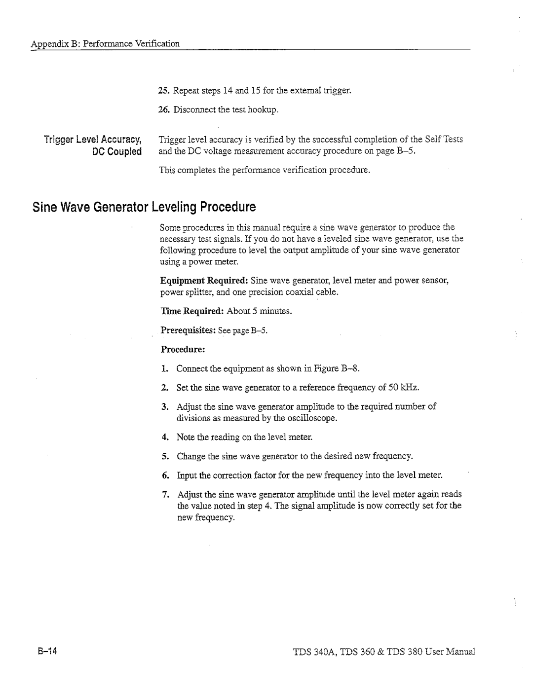 Tektronix TDS 360, TDS 380, TDS 340A manual 