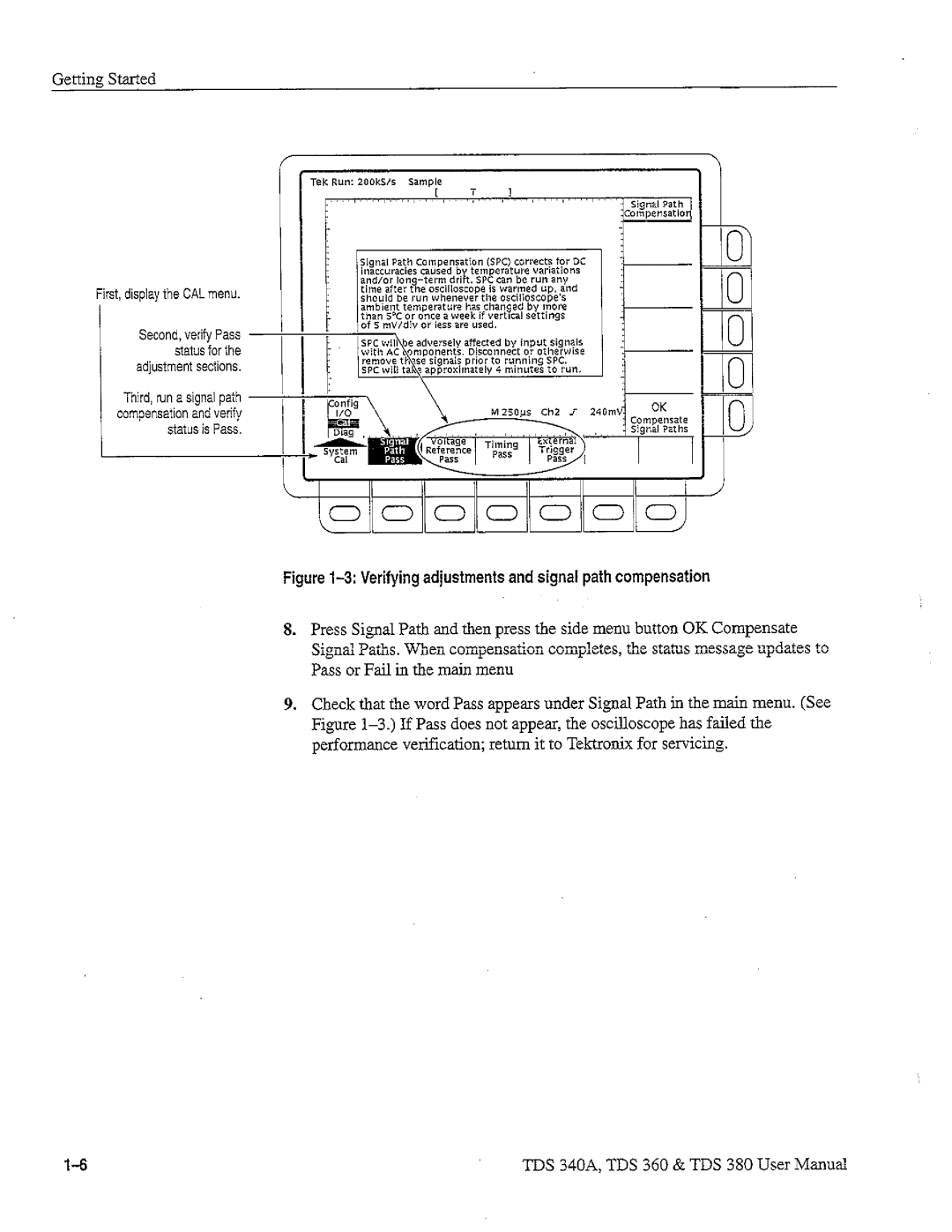 Tektronix TDS 360, TDS 380, TDS 340A manual 