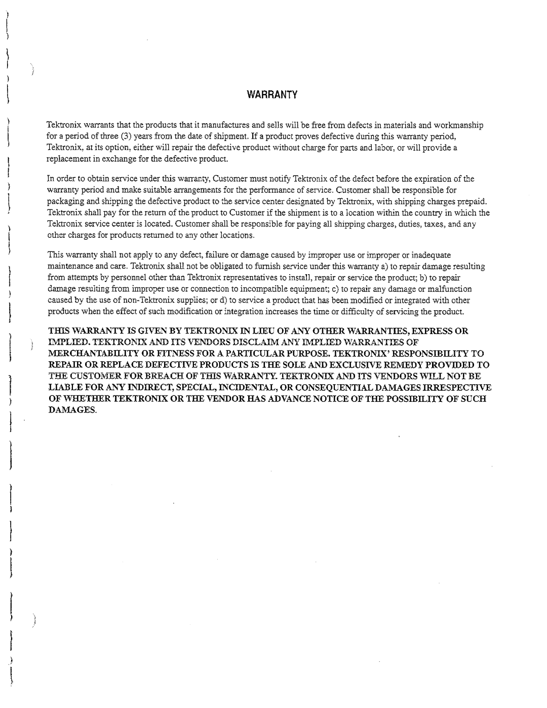 Tektronix TDS 380, TDS 360, TDS 340A manual 