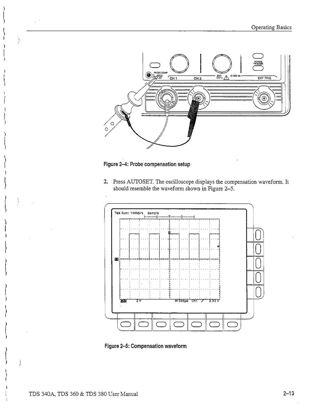 Tektronix TDS 380, TDS 360, TDS 340A manual 