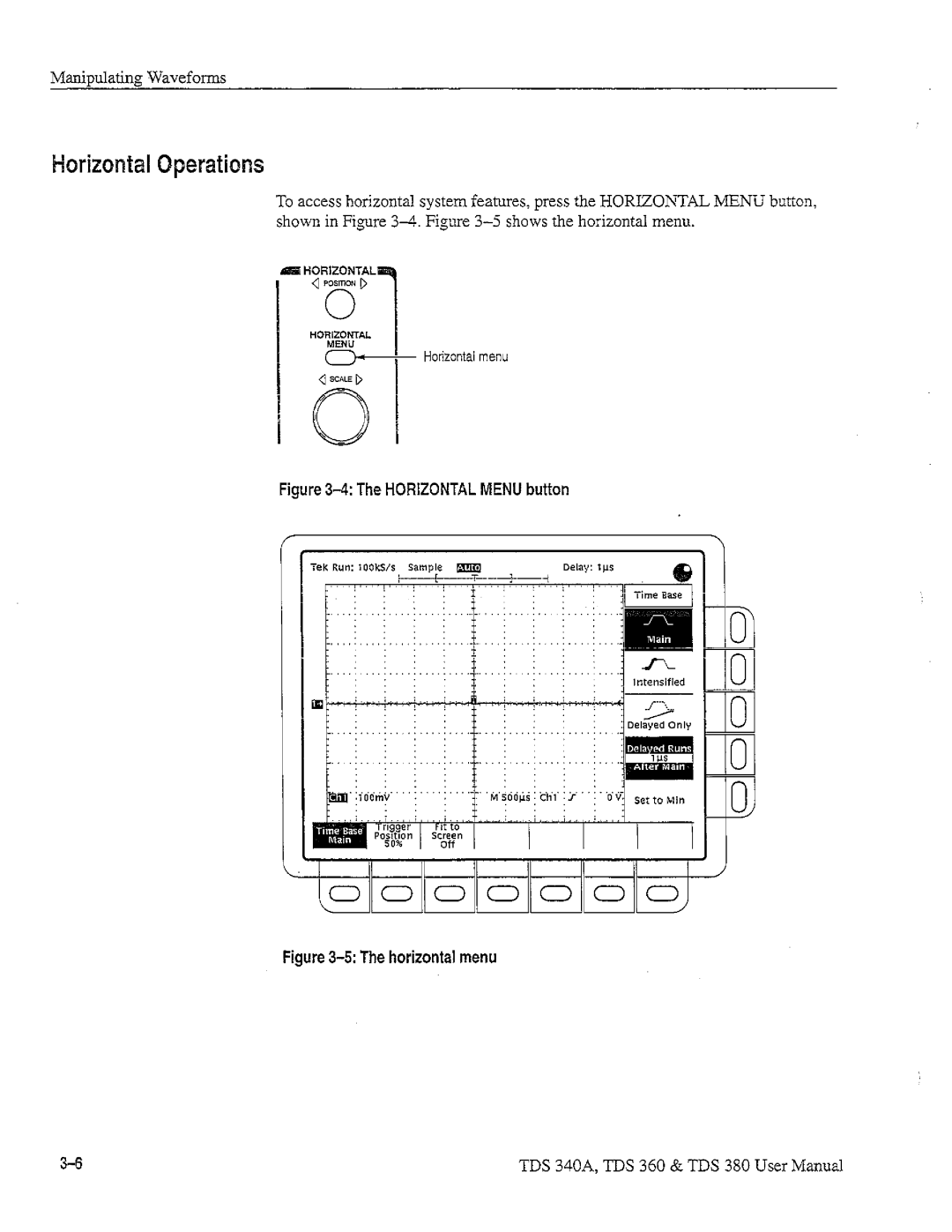 Tektronix TDS 380, TDS 360, TDS 340A manual 