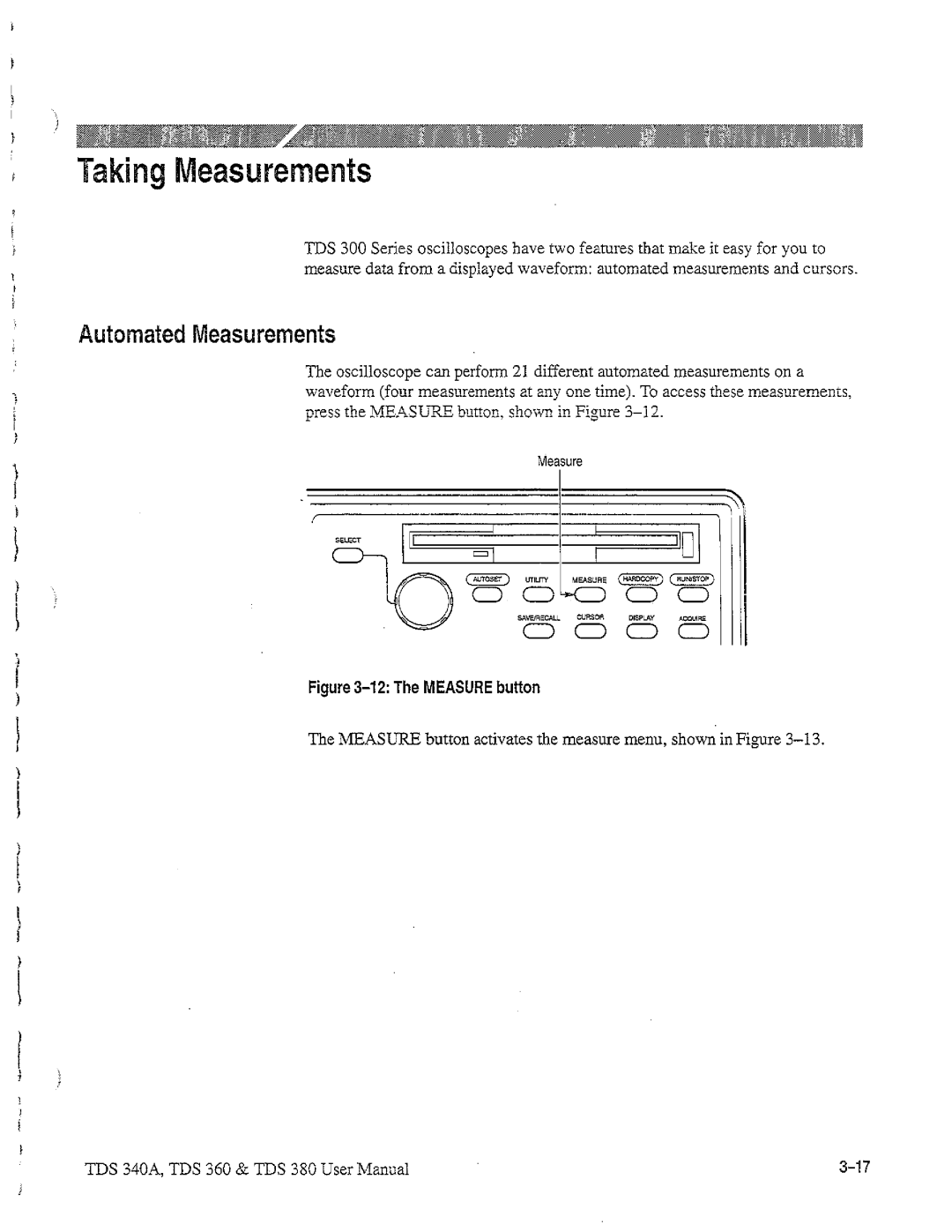 Tektronix TDS 340A, TDS 380, TDS 360 manual 