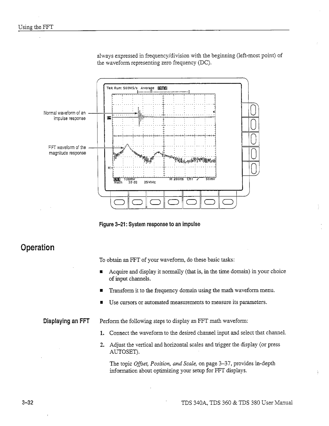 Tektronix TDS 340A, TDS 380, TDS 360 manual 