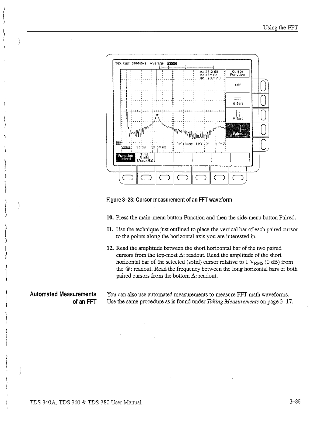 Tektronix TDS 340A, TDS 380, TDS 360 manual 