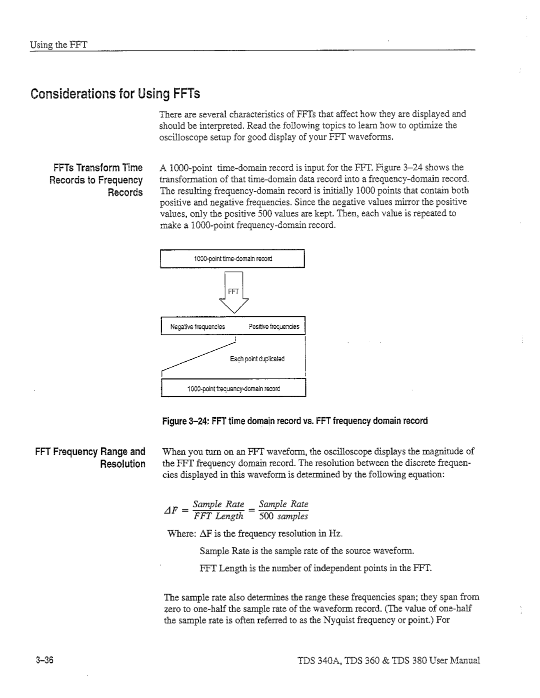 Tektronix TDS 380, TDS 360, TDS 340A manual 