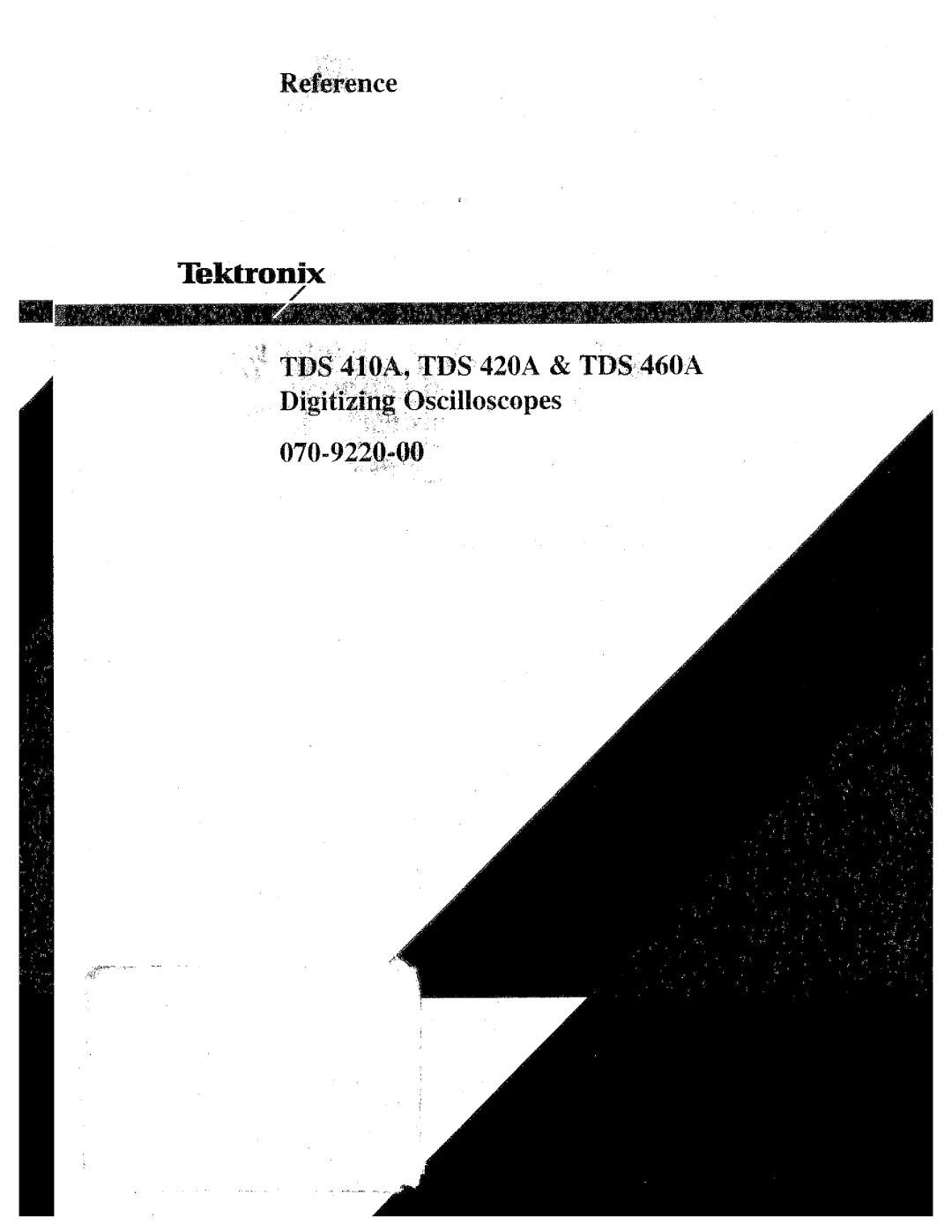 Tektronix TDS 420A, TDS 410A, TDS 460A manual 